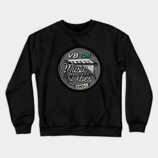 Retro Vibraphone Musical Vibes of A Vibraphonist - Playing Sets of Vibes Percussion Instrument Crewneck Sweatshirt